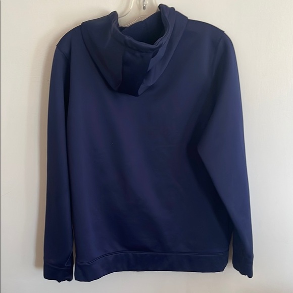 Under Armour Dark Blue Hoodie with Cream Logo - Picture 8 of 8